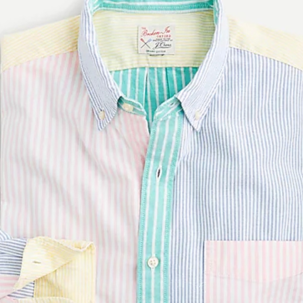Slim Broken-in organic cotton oxford shirt